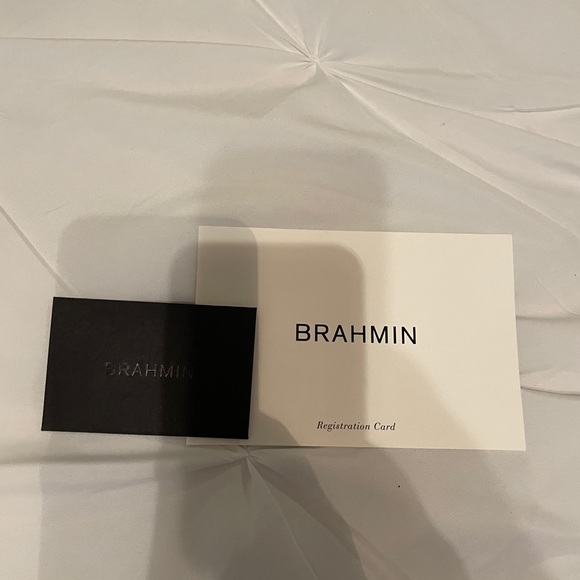 Brahmin mini Asher black and straw purse - Picture 3 of 8